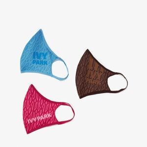 Ivy Park Face Mask Set - Blue, Brown, Pink